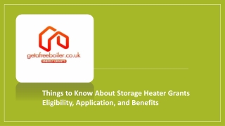 Things to Know About Storage Heater Grants Eligibility, Application, and Benefits