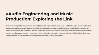 Audio-Engineering-and-Music-Production-Exploring-the-Link.