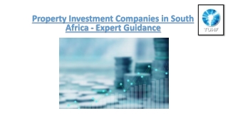 Property Investment Companies in South Africa - Expert Guidance