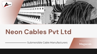 Neon Cables Pvt. Ltd.(Submersible Cable Manufacturers)