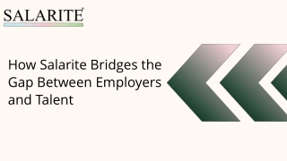How Salarite Bridges the Gap Between Employers and Talent
