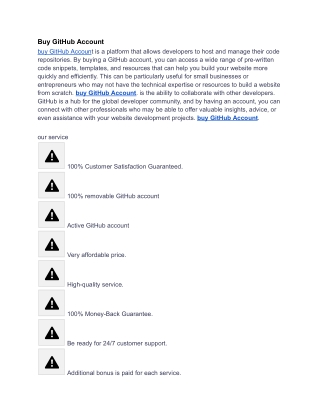 USA Best Place to Buy GitHub Accounts 2025