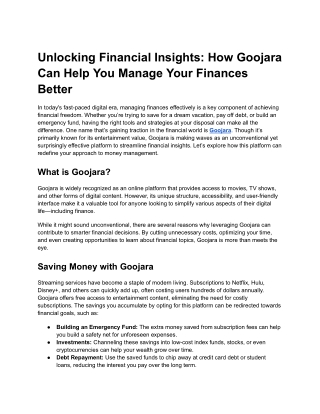 Unlocking Financial Insights_ How Goojara Can Help You Manage Your Finances Better