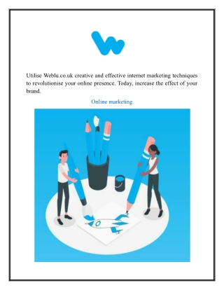 Online Marketing  Weblu.co.uk