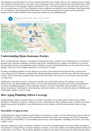 The Impact of Old Plumbing on Your Home's Insurance