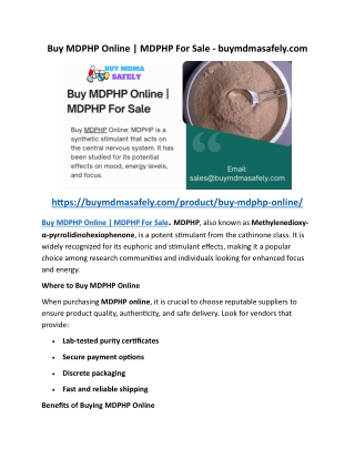 Buy MDPHP Online MDPHP For Sale - buymdmasafely