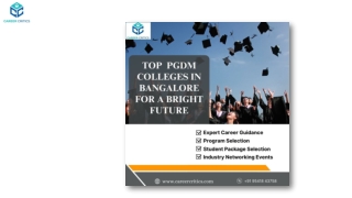Top PGDM Colleges in Bangalore for a Bright Future