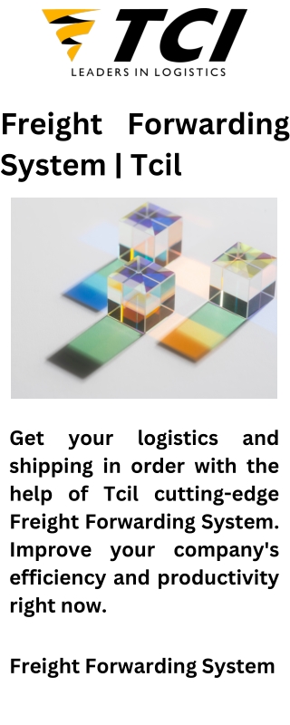 Freight Forwarding System  Tcil