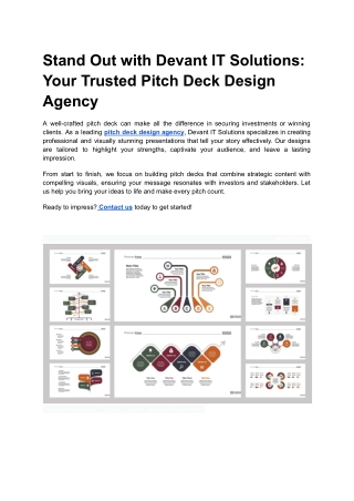 Stand Out with Devant IT Solutions_ Your Trusted Pitch Deck Design Agency