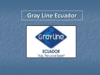 Ecuador Vacation