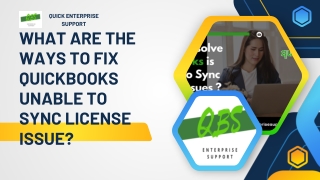 What are the Ways to Fix QuickBooks Unable to Sync License Issue