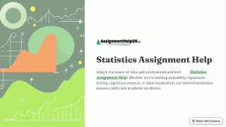 Unlock the power of data with professional Statistics Assignment Help!