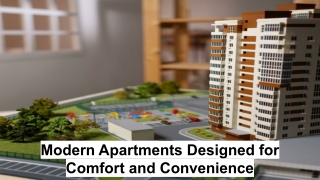 Modern Apartments Designed for Comfort and Convenience