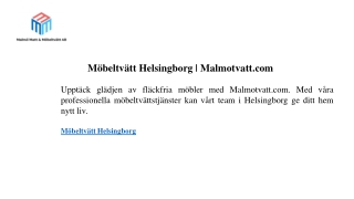 Möbeltvätt Helsingborg  Malmotvatt.com