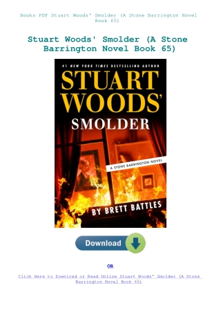 Books PDF Stuart Woods' Smolder (A Stone Barrington Novel Book 65)