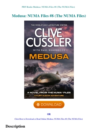 PDF Books Medusa NUMA Files #8 (The NUMA Files)