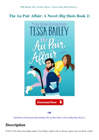 PDF Books The Au Pair Affair A Novel (Big Shots Book 2)