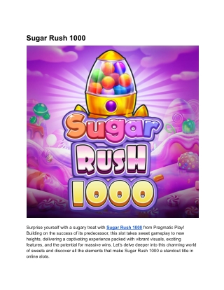 Sugar Rush 1000