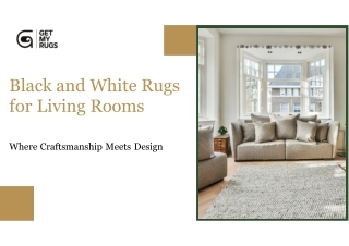 Elevate Your Living Room with Stunning Black and White Rugs