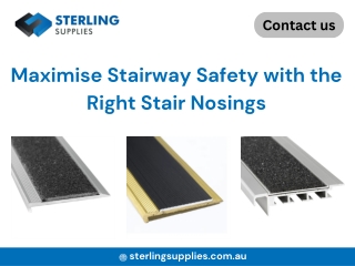 Maximise Stairway Safety with the Right Stair Nosings