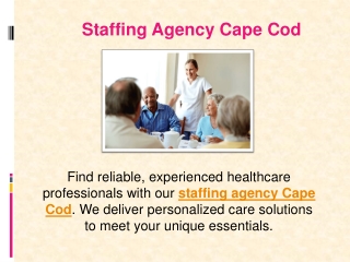 Staffing Agency Cape Cod