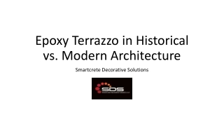 Epoxy Terrazzo in Historical vs. Modern Architecture