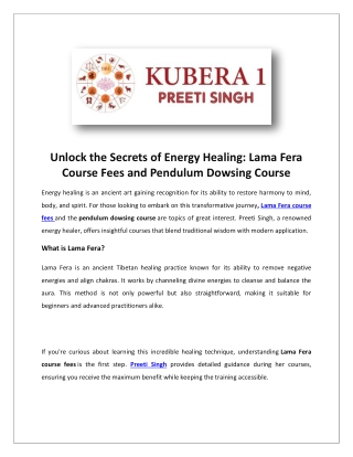 Advanced Course in Numerology | Numerology course by Preeti Singh in Delhi at Ku
