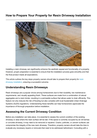 How to Prepare Your Property for Resin Driveway Installation