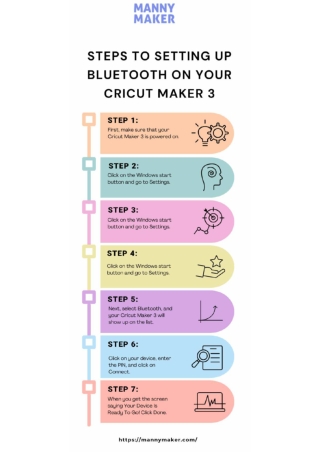 Steps to Setting Up Bluetooth on Your Cricut Maker 3