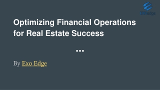 Optimizing Financial Operations for Real Estate Success