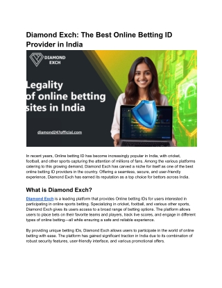 Diamond Exch_ The Best Online Betting ID Provider in India