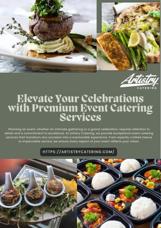 Elevate Your Celebrations with Premium Event Catering Services