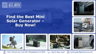 Find the Best Mini Solar Generator – Buy Now!