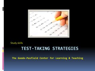 Test-Taking Strategies