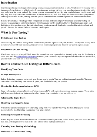 How to Conduct User Testing for Better Results
