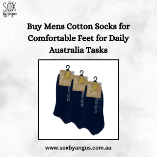 Buy Mens Cotton Socks for Comfortable Feet for Daily Australia Tasks