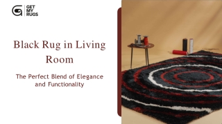Black Rug in Living Room: A Bold Statement by Get My Rugs
