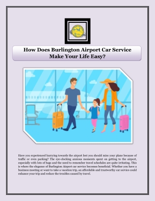 How Does Burlington Airport Car Service Make Your Life Easy