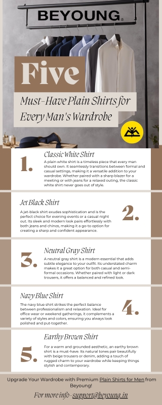 Building a Capsule Wardrobe with Plain Shirts for Men
