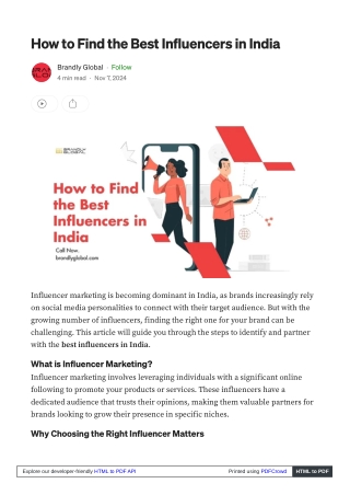 How to Find the Best Influencers in India