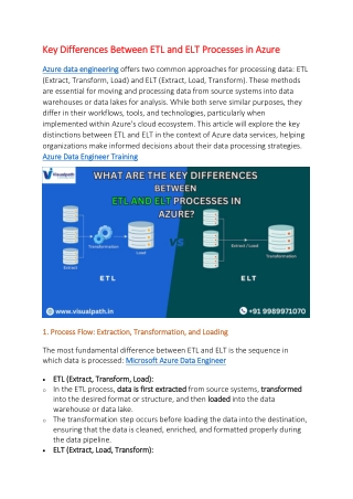 Azure Data Engineer Course  | Azure Data Engineering