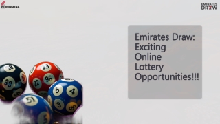 Emirates Draw  PPT 18