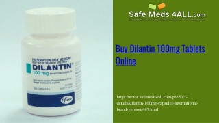 Buy Dilantin 100mg Tablets Online