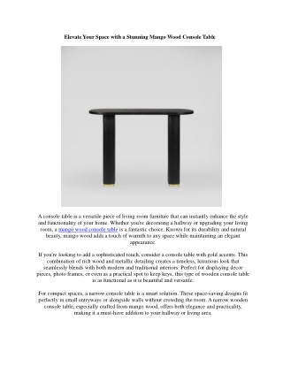Why a Mirrored Coffee Table is the Ultimate Living Room Furniture