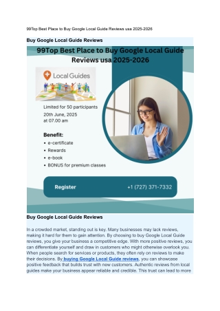99Top Best Place to Buy Google Local Guide Reviews usa 2025-2026