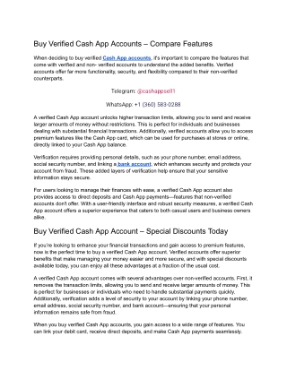 Which is the Best Place to Buy Verified Cash App Accounts?