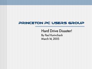 Princeton PC Users Group