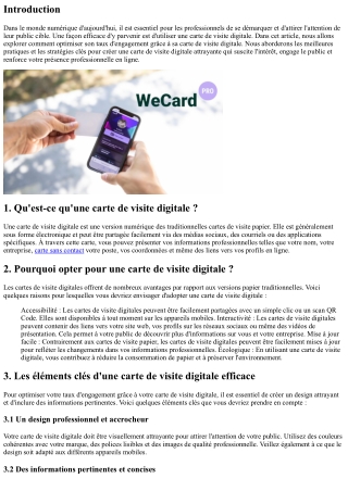 Comment optimiser son taux d'engagement grâce à sa carte de visite digitale ?