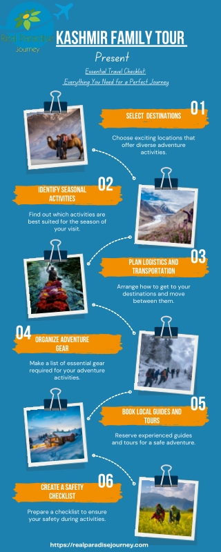 Kashmir Family Tour Infographic