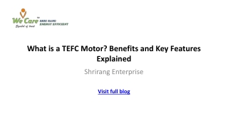 TEFC_Motors_Presentation